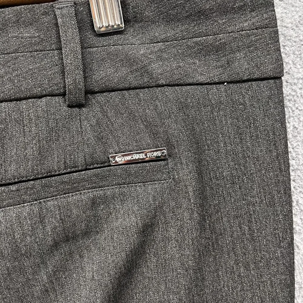 Michael Kors Pants Women 10 Dark Gray Dress Trousers Slim mid rise‎ pocket